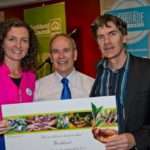 Fairtrade certificate Pippa Coom with Len Brown and Wayne Walker