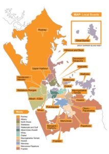 Auckland Council elections ward map