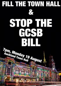 Fill the town hall stop the GCSB bill