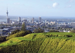View of Auckland City from Mt Eden