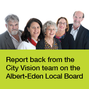 Report back from the City Vision team on the Albert-Eden Local Board