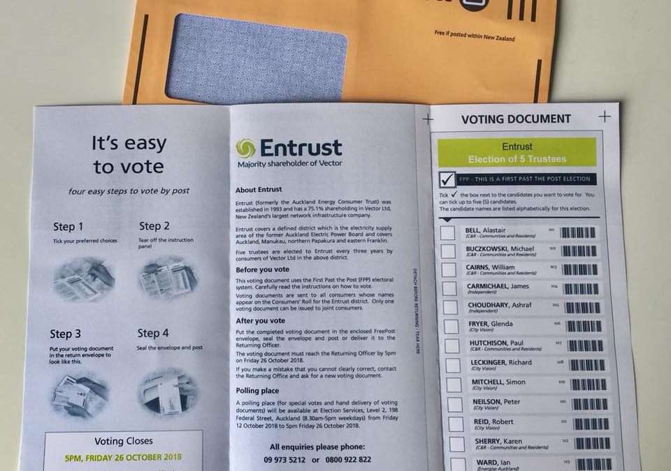 Voting in the Entrust Election 2018 is now underway