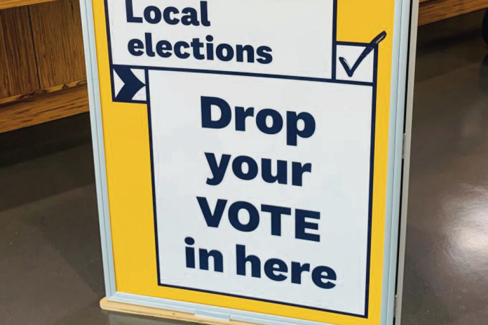 Vote Box at Auckland Library